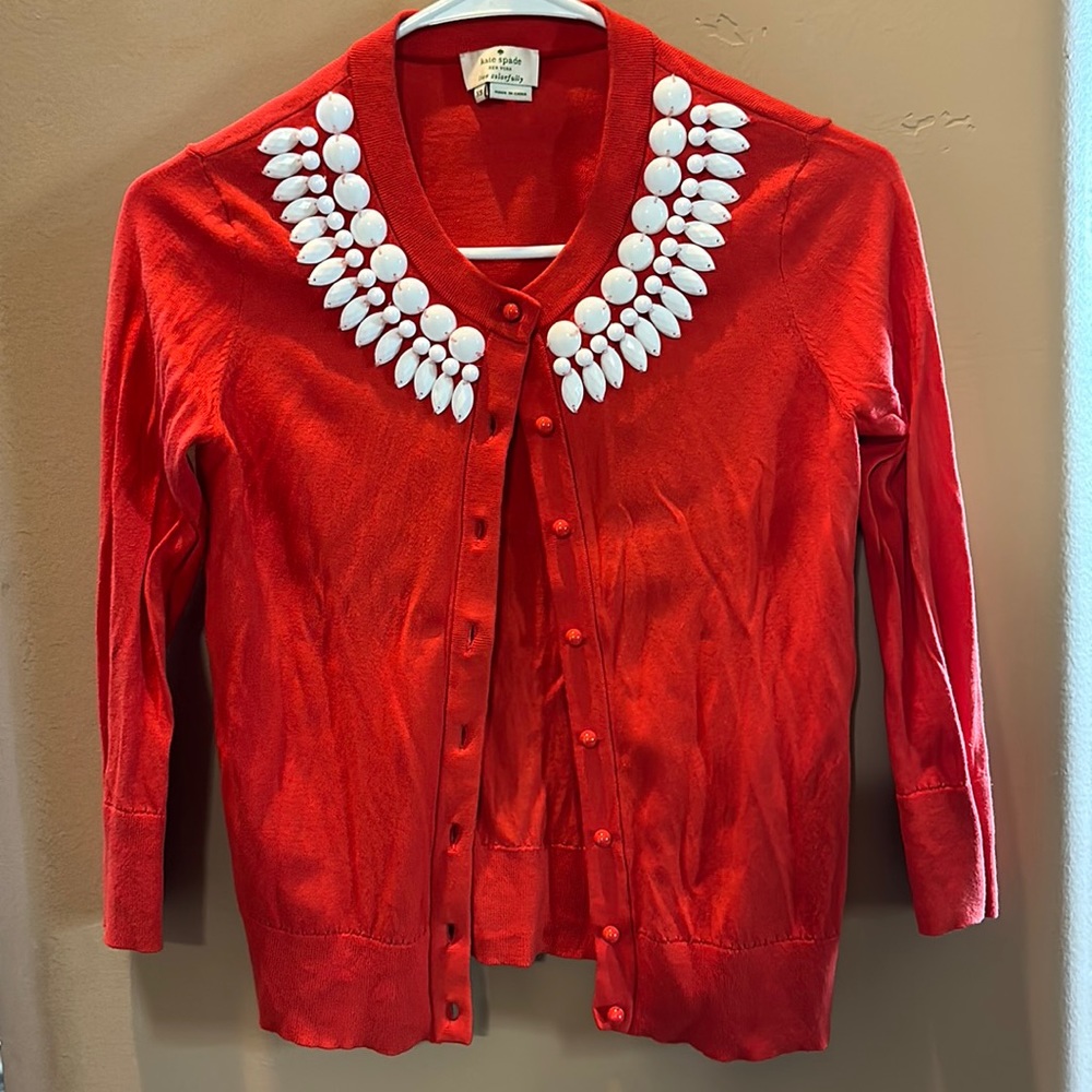 KATE SPADE Beaded Cardigan